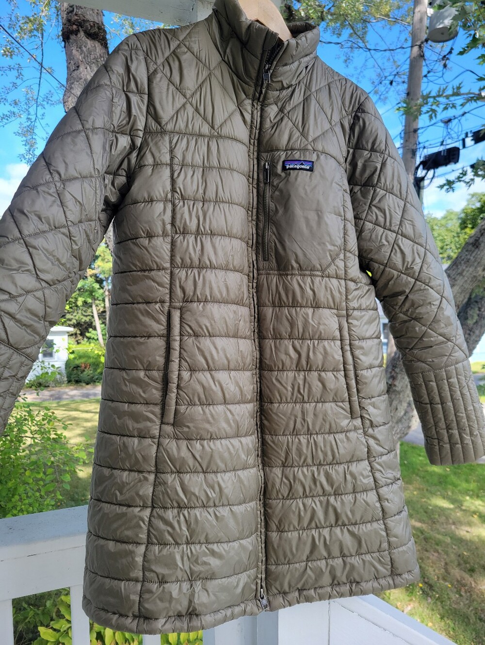 PATAGONIA Women's Puffer Coat, Size-XL, Color- Olive Green